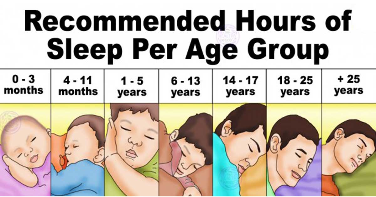The Recommended Sleep Times 