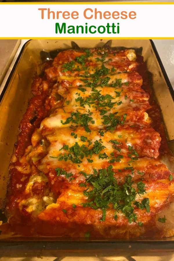 Three Cheese Manicotti