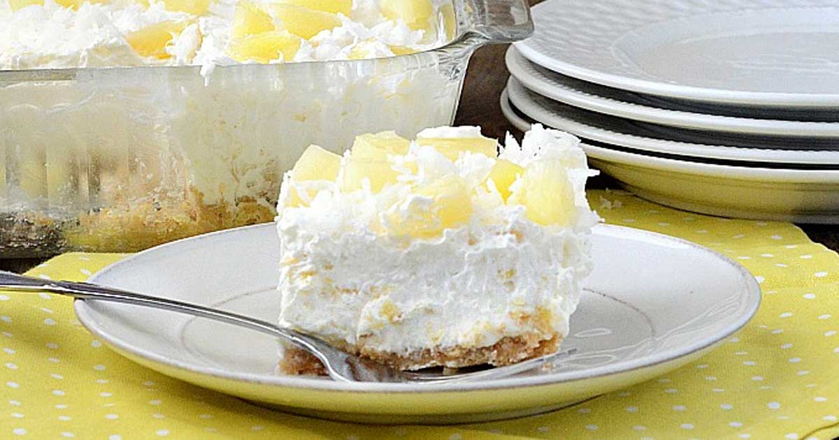 No Bake Pineapple Dream Dessert