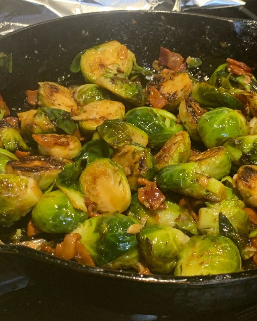 Recipe of Brussel Sprouts with Bacon and Garlic