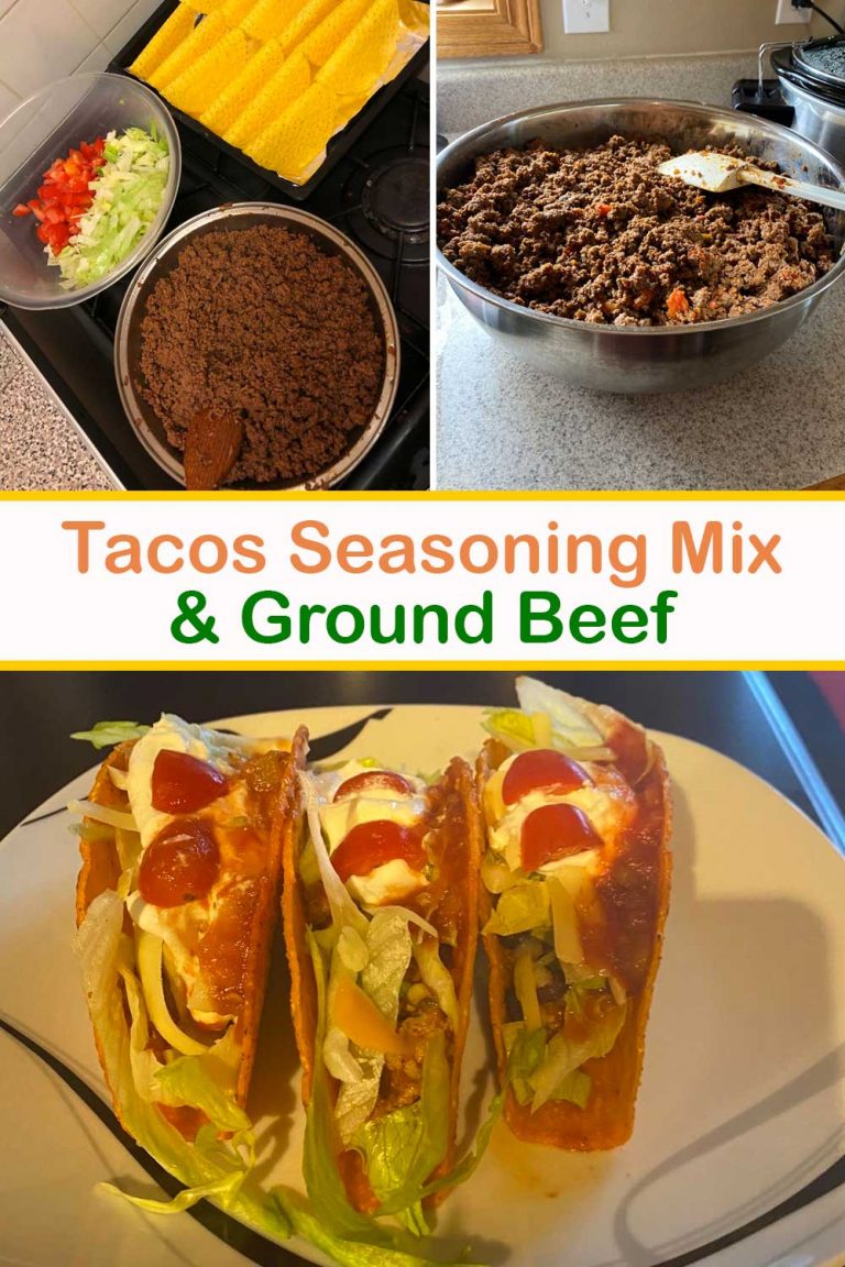 Homemade Tacos Seasoning Mix And Ground Beef