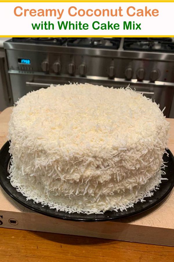 Creamy Coconut Cake With White Cake Mix
