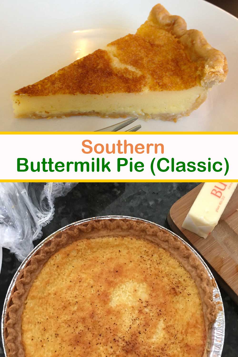 Southern Buttermilk Pie (Classic)