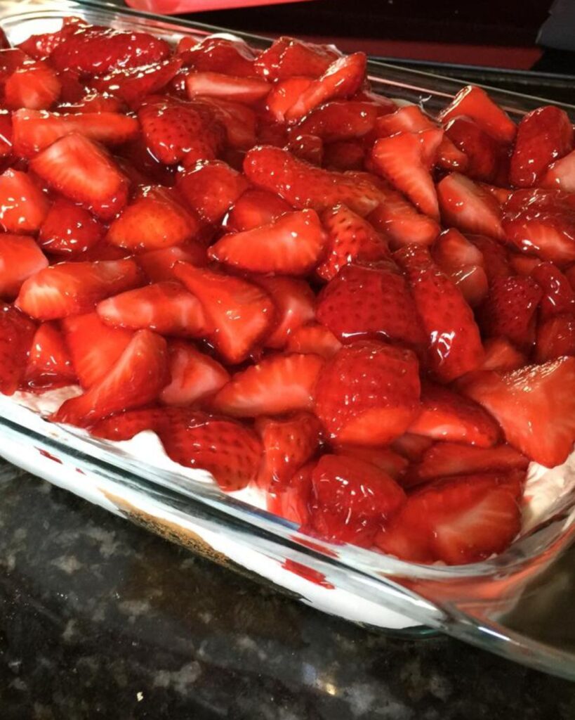 Strawberries in the Snow Dessert