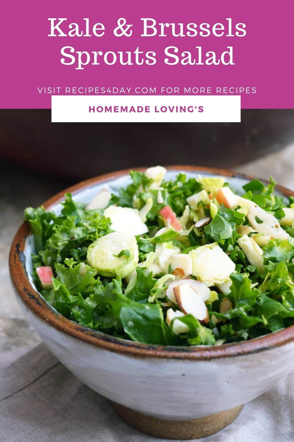 Kale Brussels Sprouts Salad