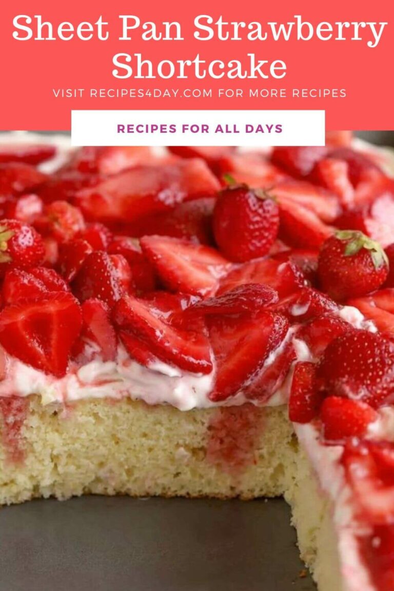 Sheet Pan Strawberry Shortcake