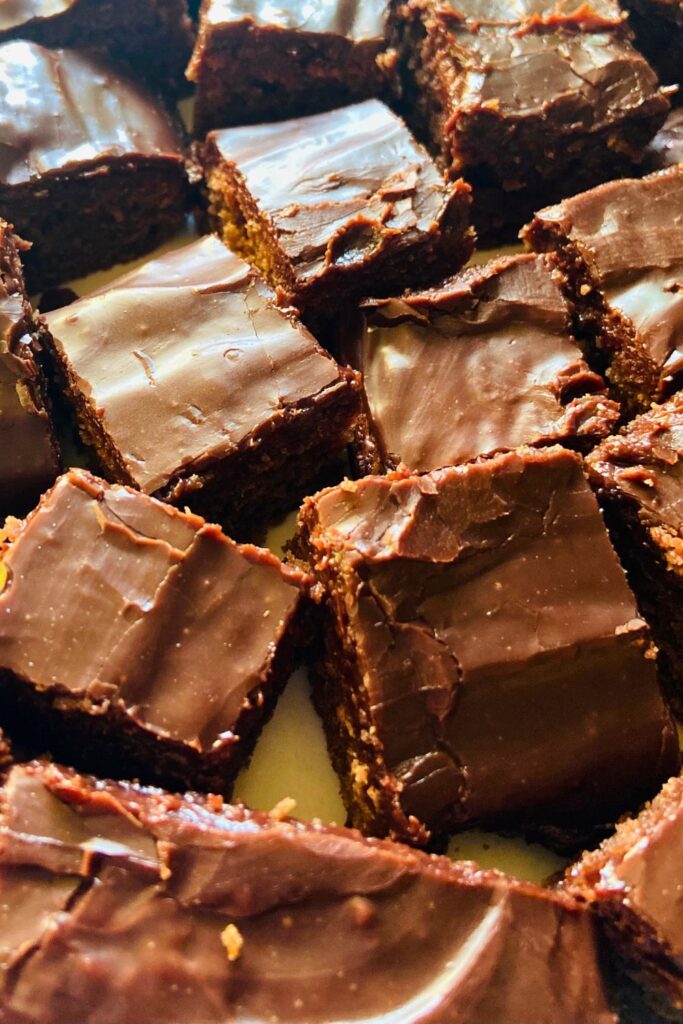 Fudgy Chocolate Chip Sourdough Brownies