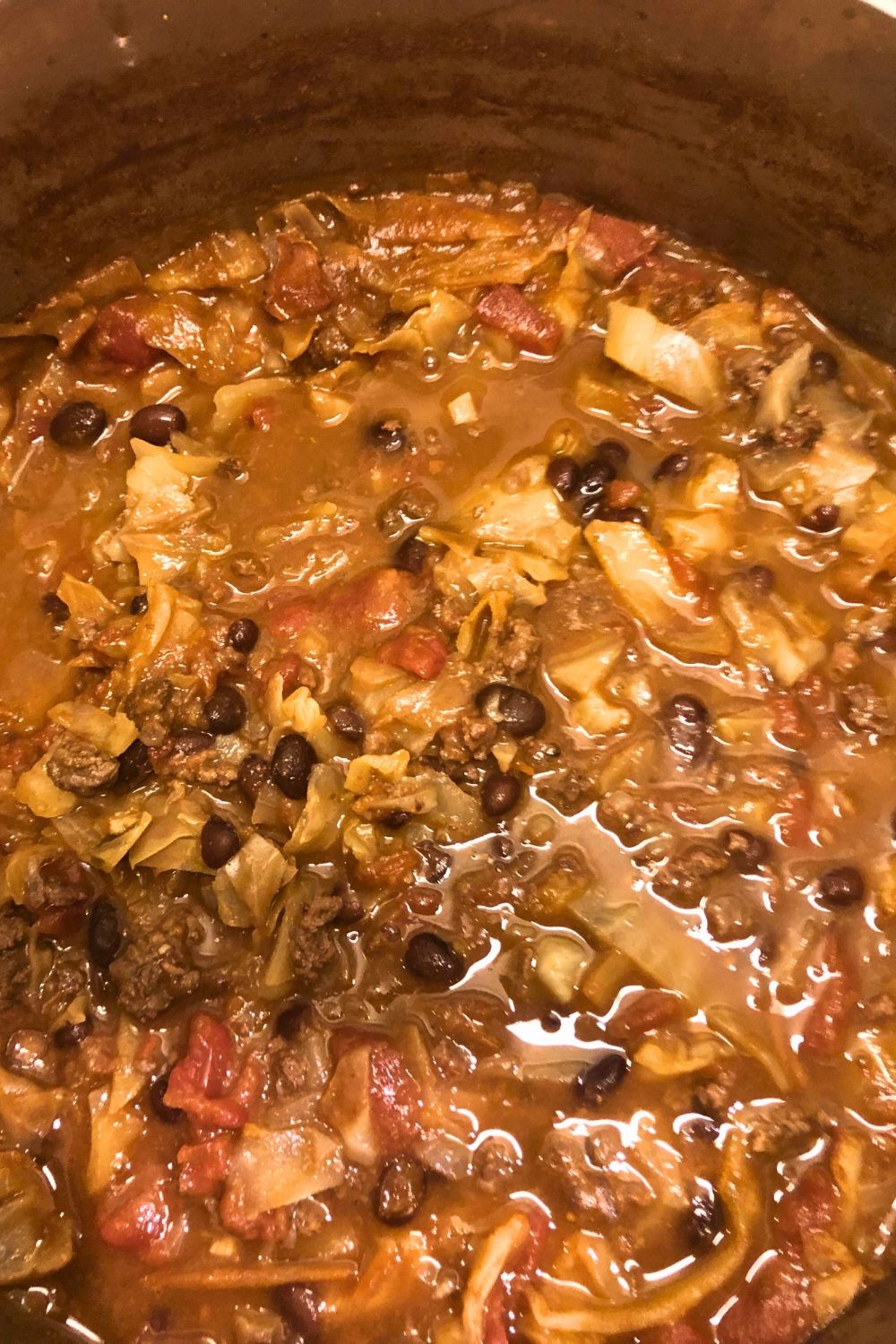 Cabbage Beef Soup (Slow cooker)