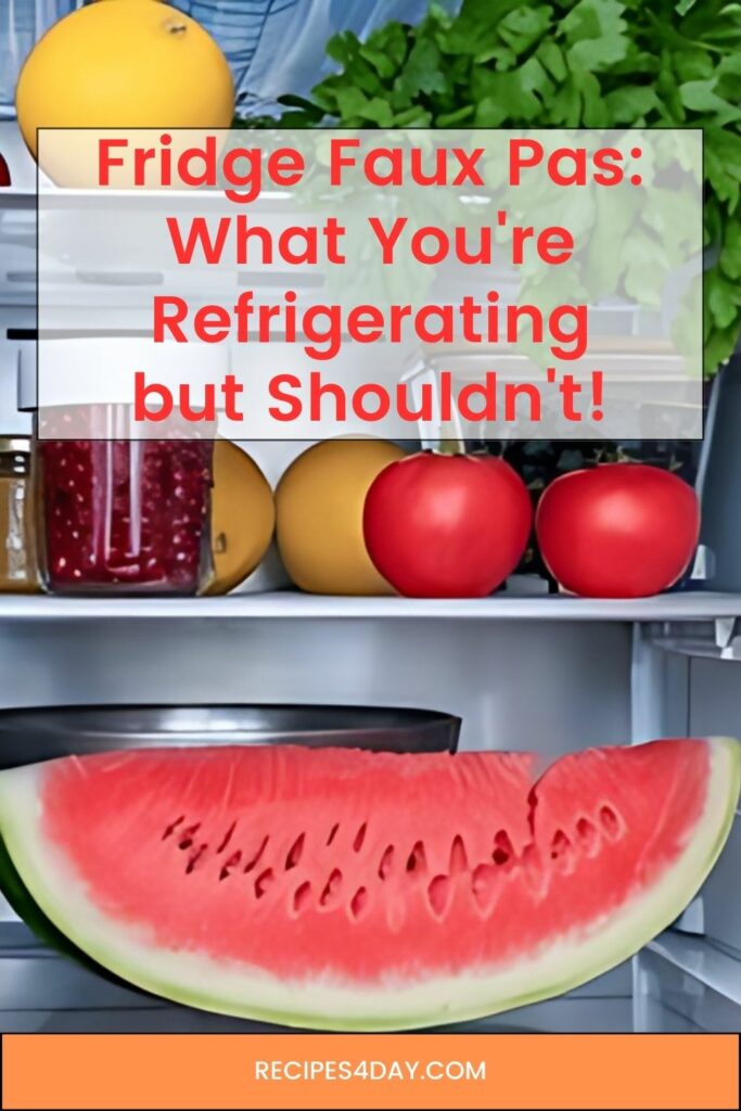 No fridge necessities Items