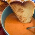 Homemade Tomato Soup Bowl With Toast