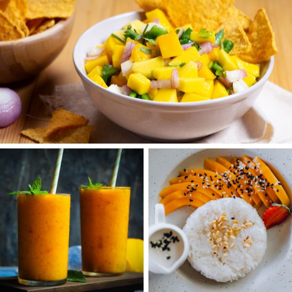 Mango recipe - salsa, smoothie, asian treats