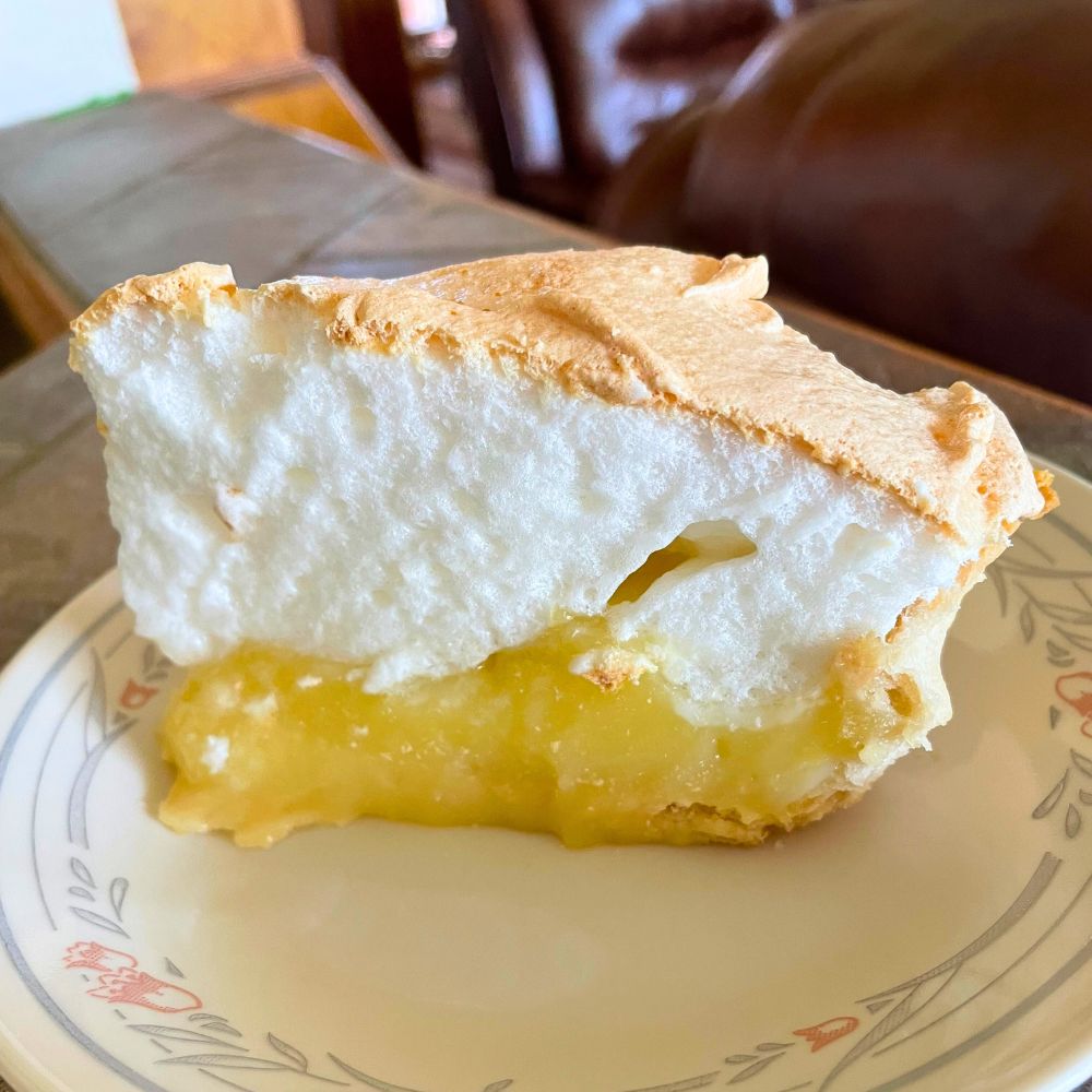 Lemon Fluff Pie Slice
