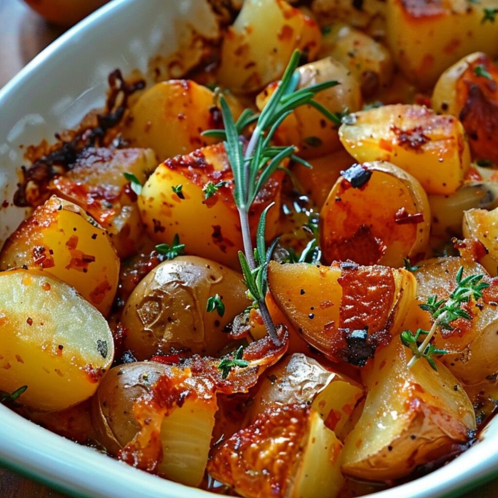 Oven Fried Potatoes & Onions Recipe
