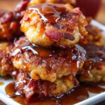 Apple, Cheddar & Bacon Fritters with Caramel Sauce Recipe