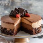 Triple Chocolate Mousse Cake Recipe