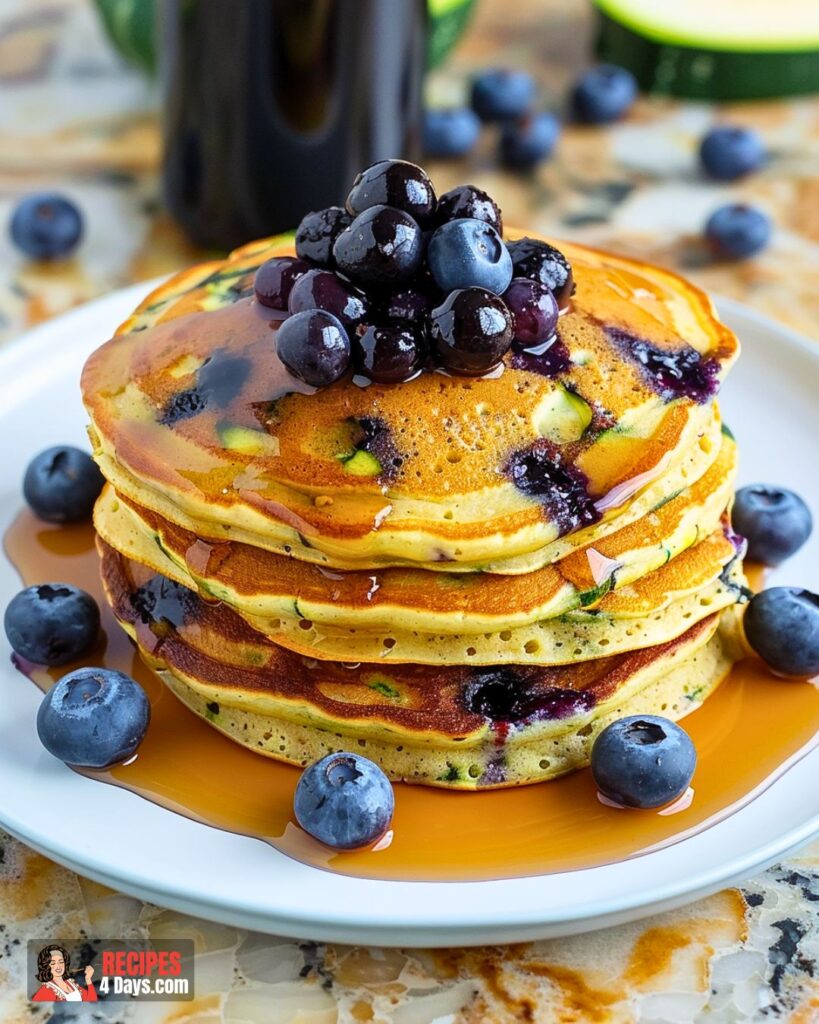 Blueberry Zucchini Pancakes Recipe