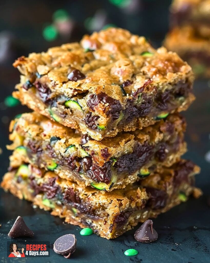 Making Chocolate Chip Zucchini Bars