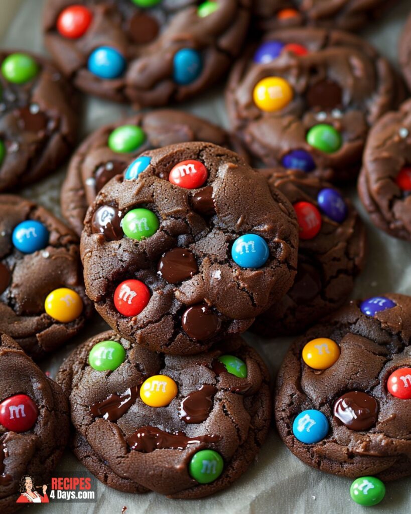 Chocolate M&M Cookies