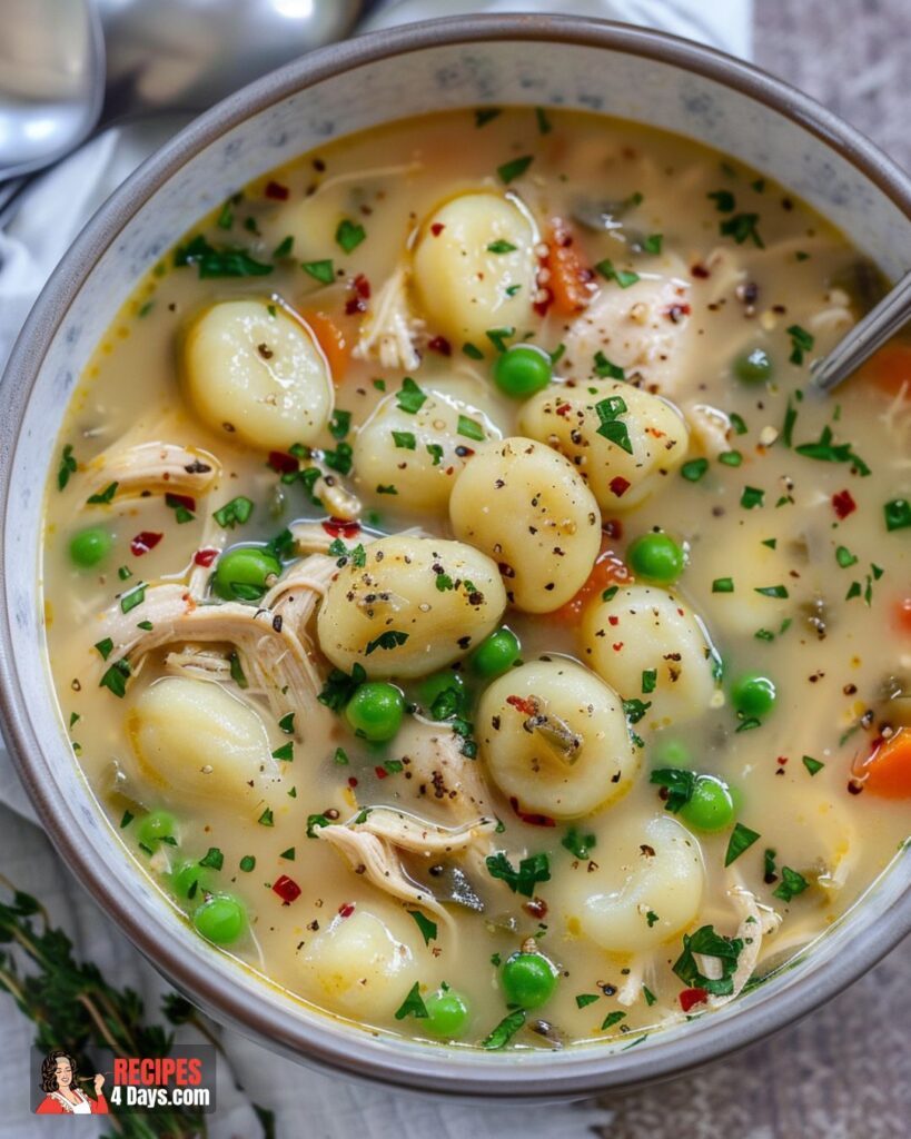 Copycat Olive Garden Chicken Gnocchi Soup Recipe