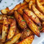 Crispy Baked Wedge Fries Recipe