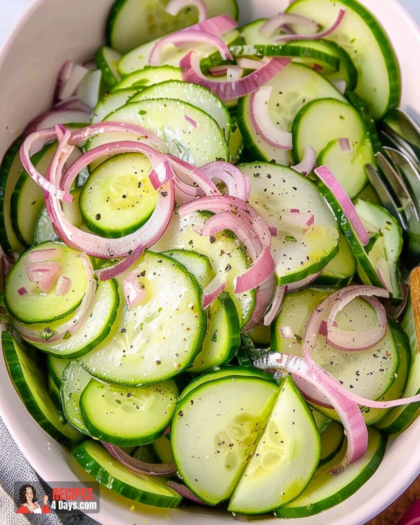 Making Easy Cucumber Salad