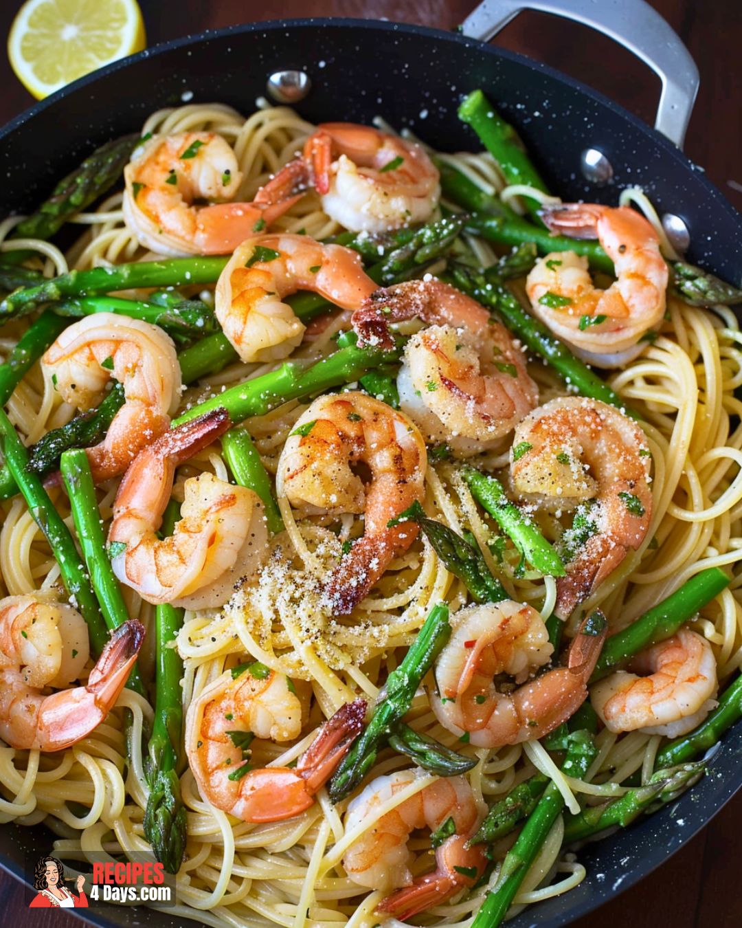 Garlic Butter Shrimp Scampi Pasta Recipe