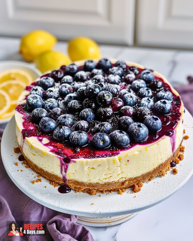 Lemon Blueberry Cheesecake Recipe