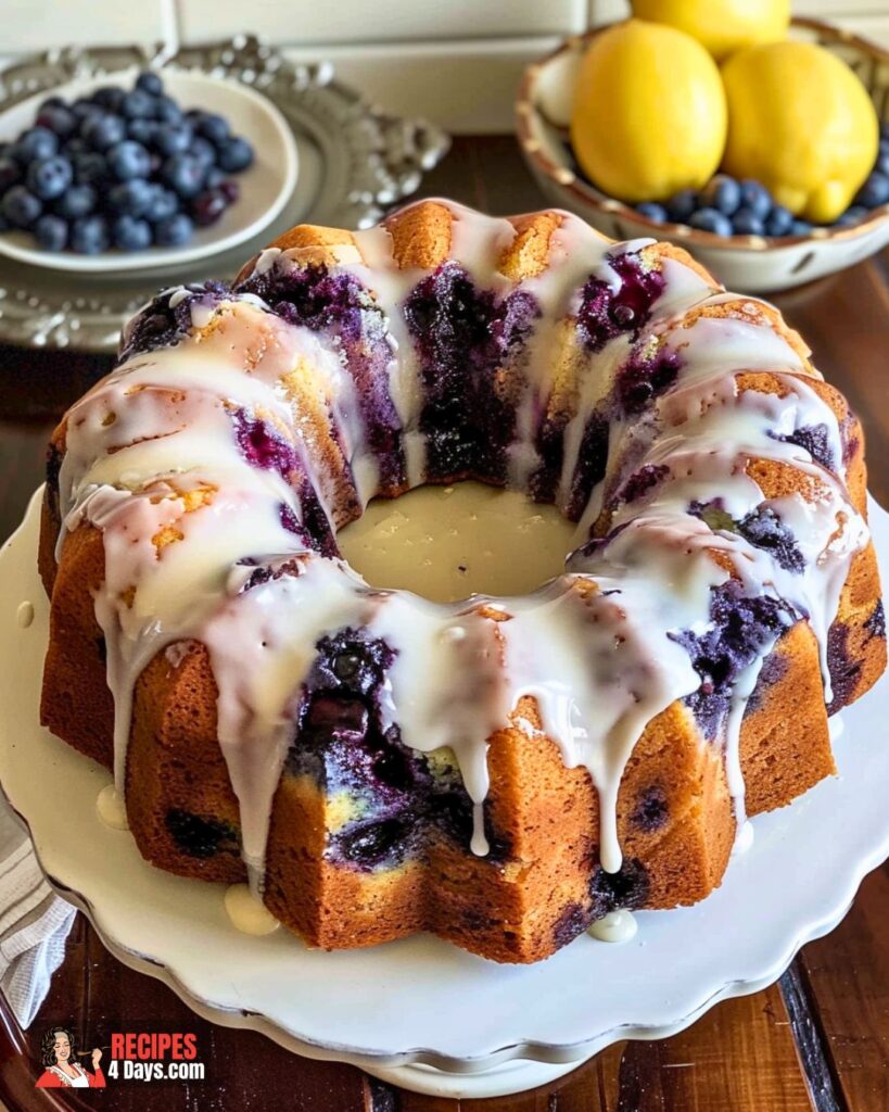 Lemon Blueberry Pound Cake Recipe