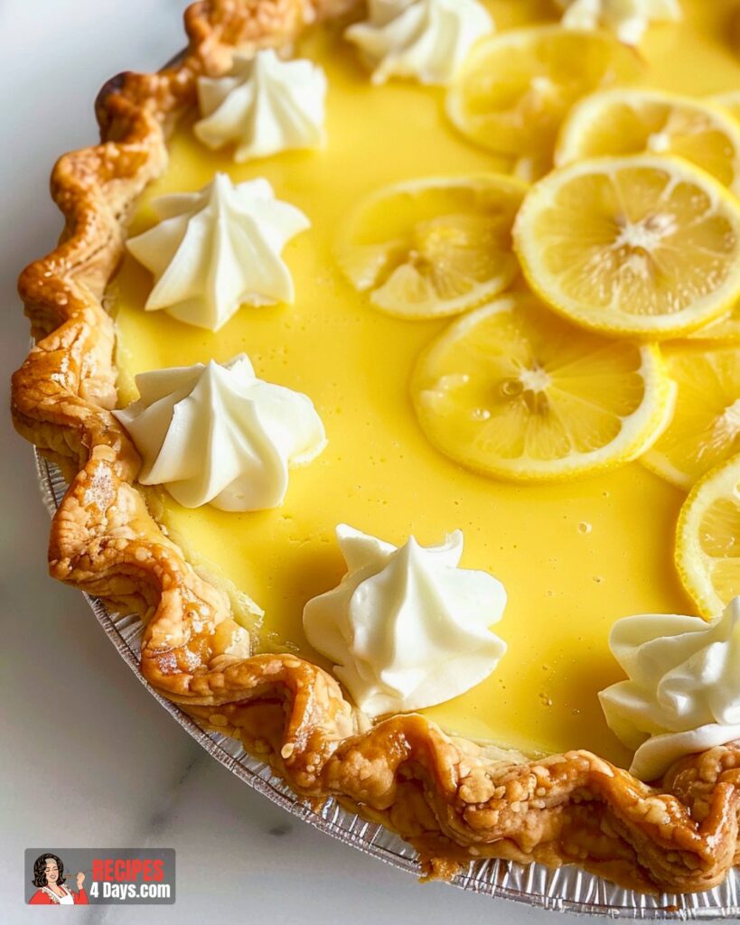 Lemon Custard Pie Recipe