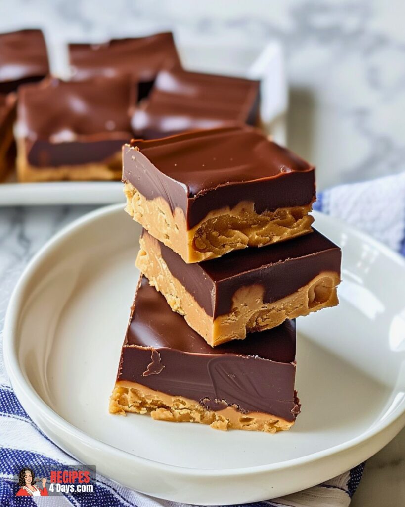 No-Bake Chocolate Peanut Butter Bars Recipe