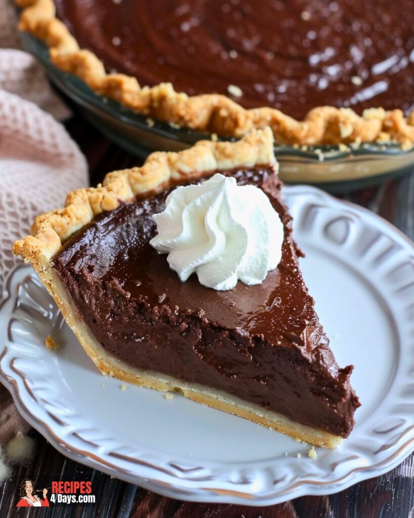 Making Old Fashioned Chocolate Pie