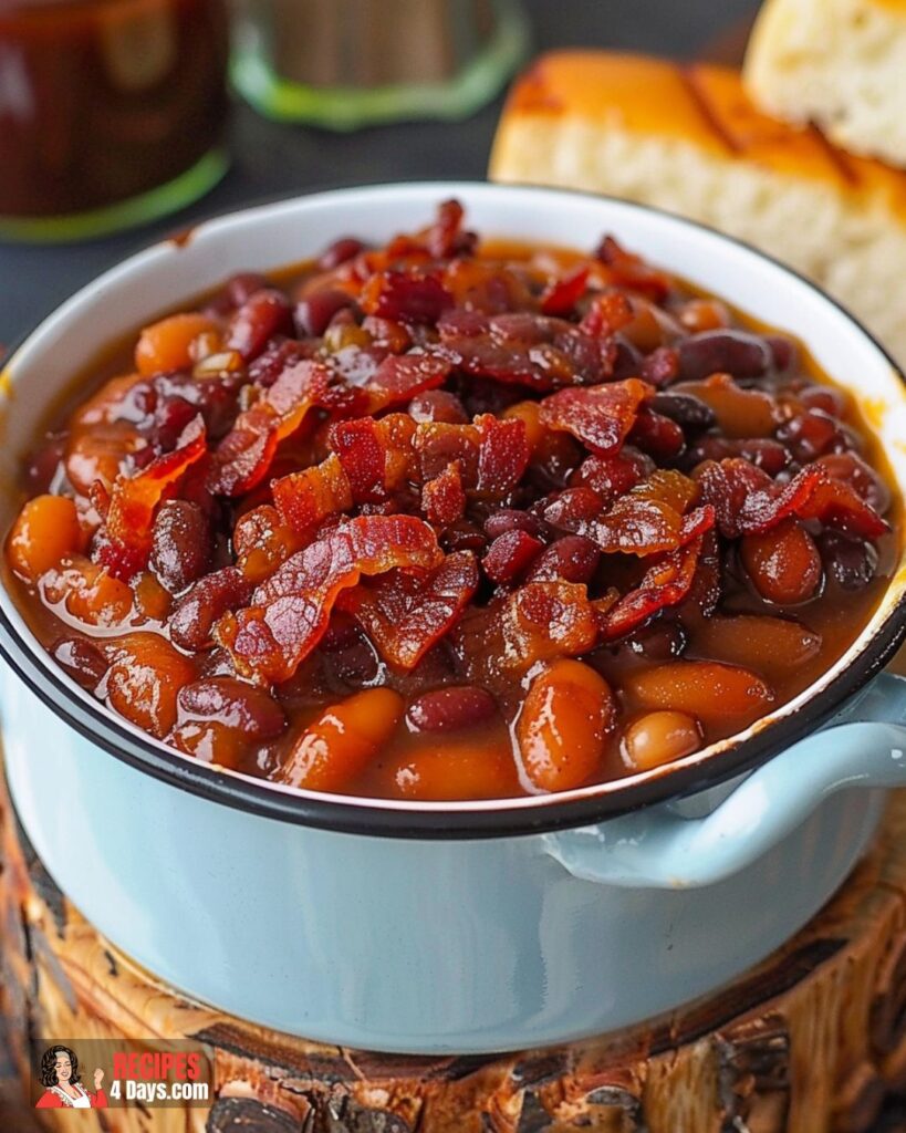 Old Fashioned Molasses and Bacon Baked Beans (2)