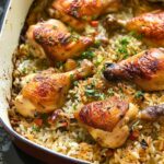 One Pot Greek Chicken and Rice Recipe