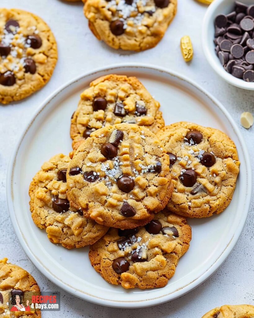 Peanut Butter Rice Krispie Chocolate Chip Cookies