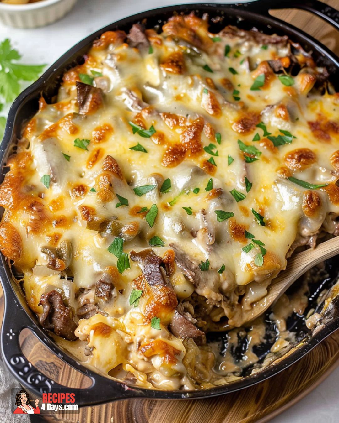 Philly Cheesesteak Casserole