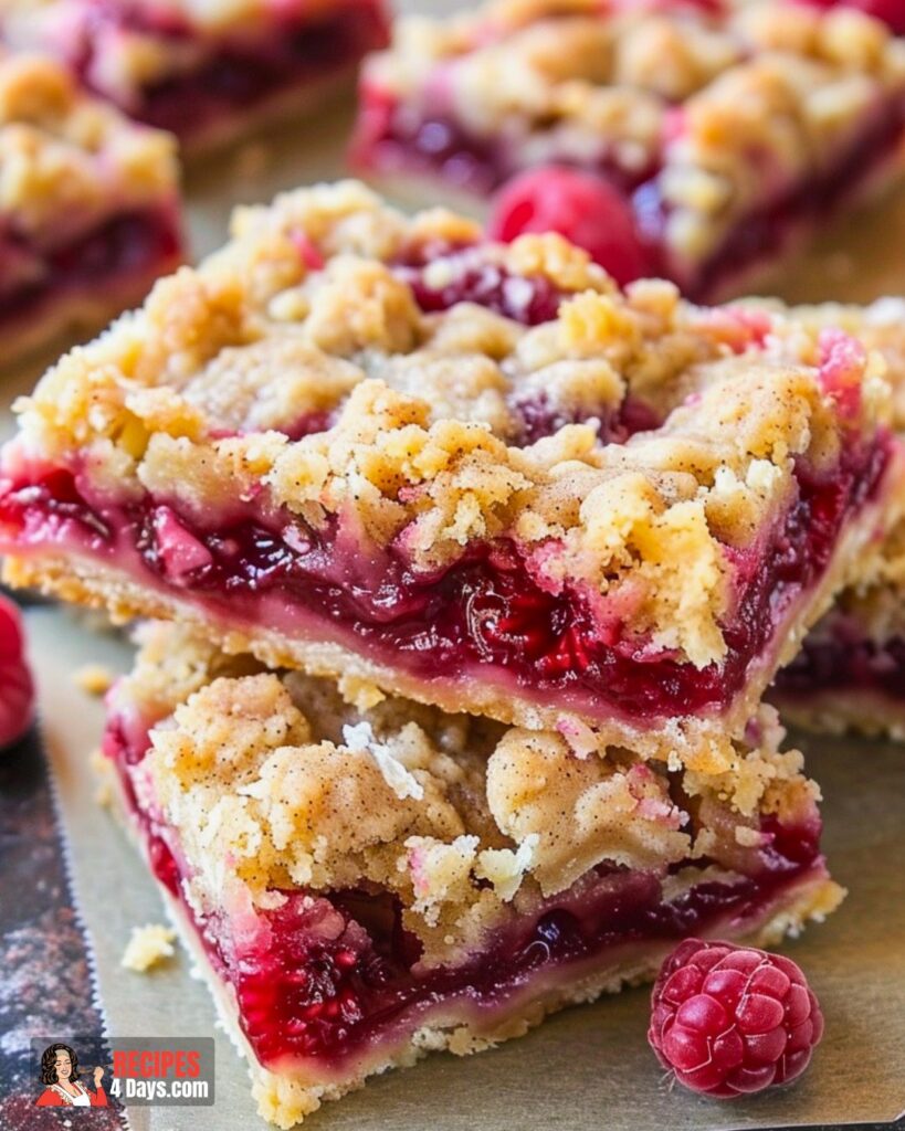 Raspberry Streusel Dessert Bars