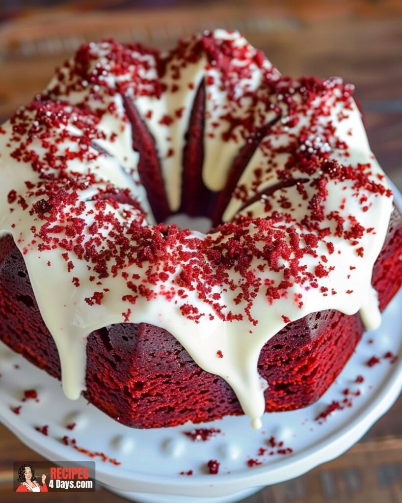 Red Velvet Cream Cheese Bundt Cake