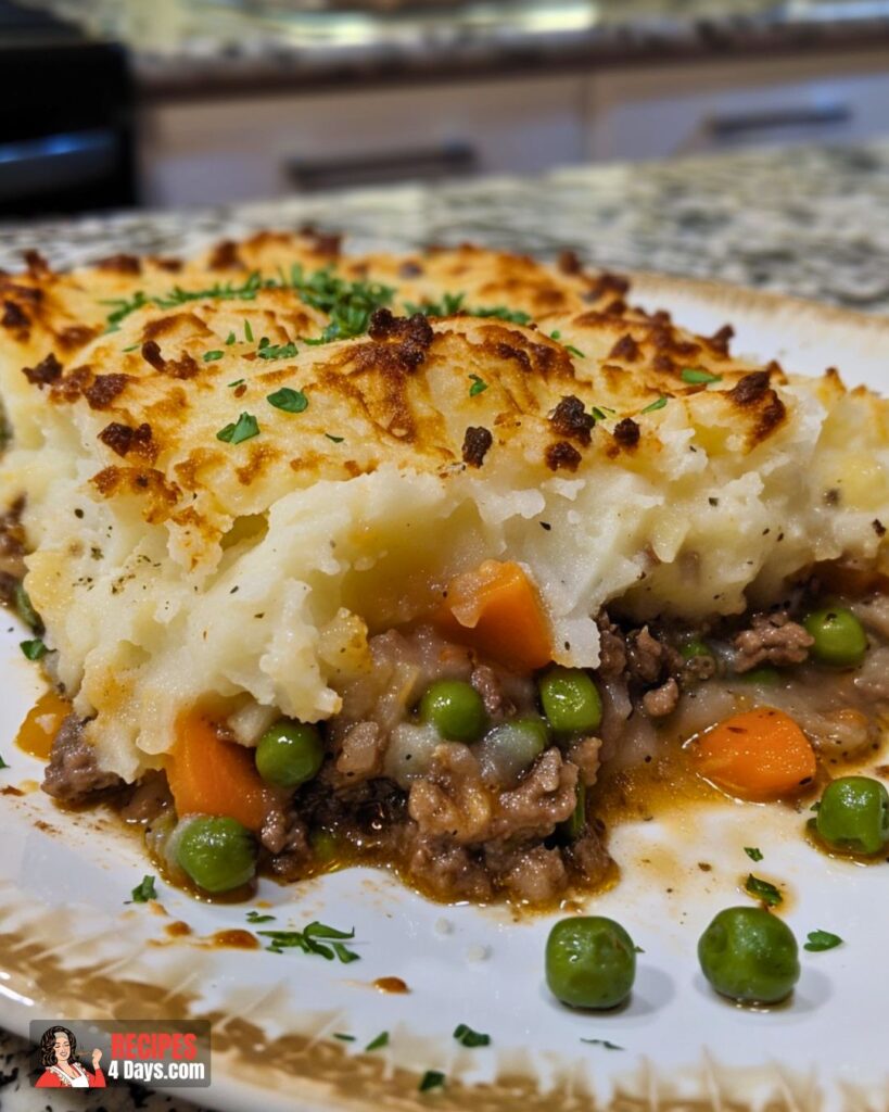 Serving Rustic Shepherd's Pie