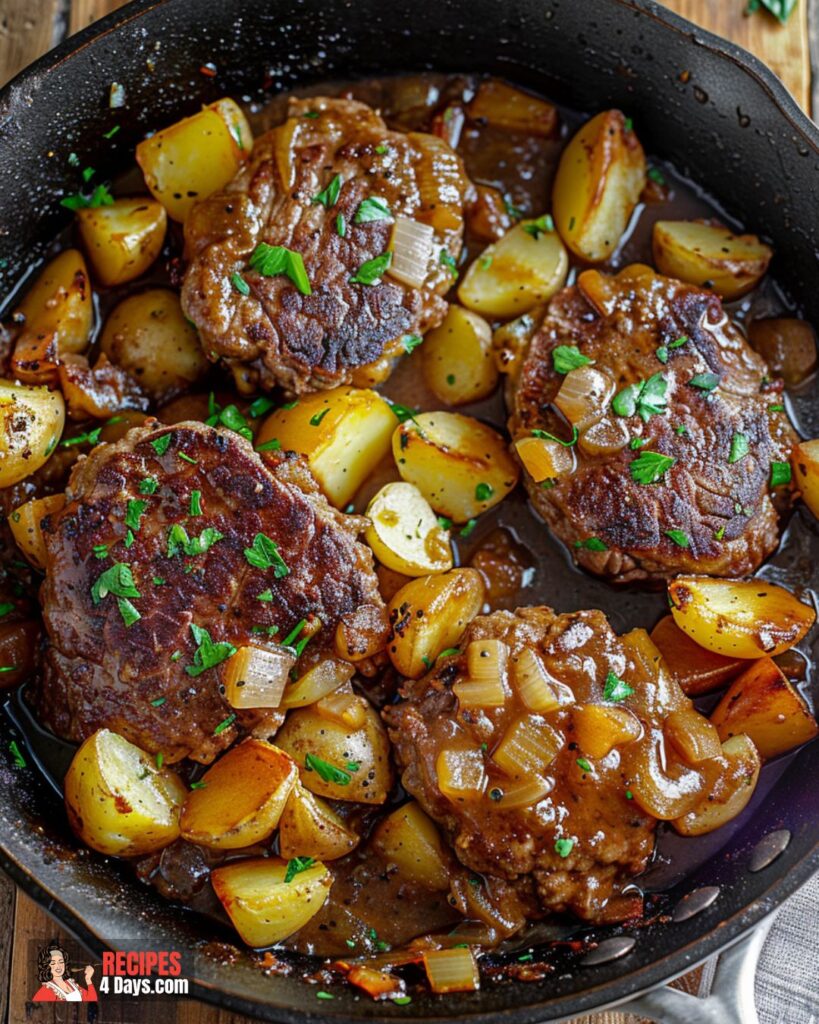 Salisbury Steak and Potato Skillet