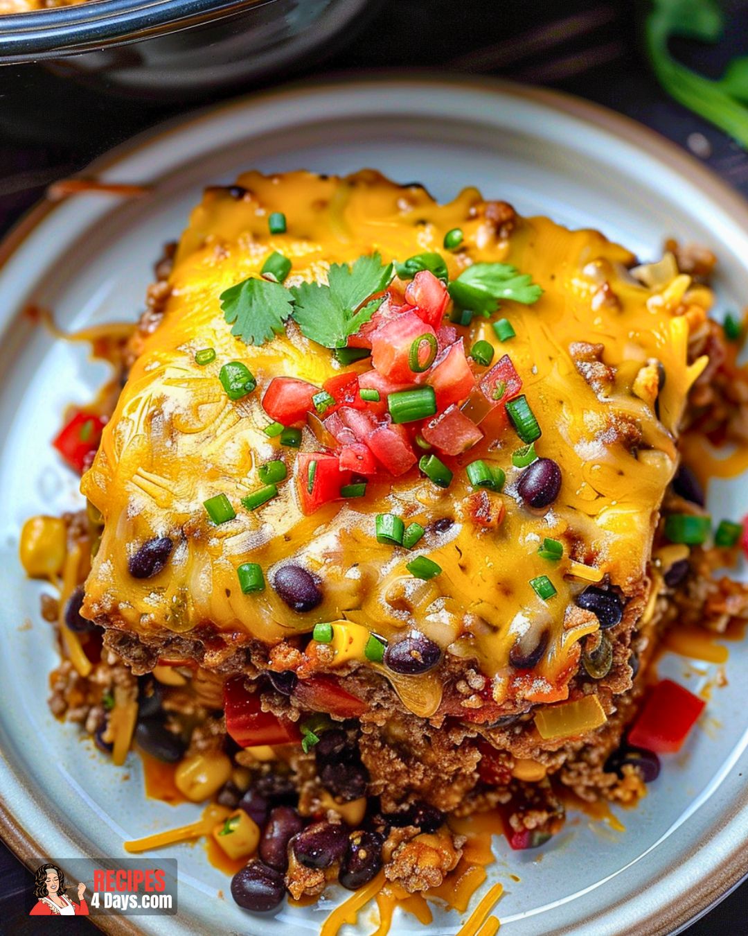 Slow Cooker Taco Casserole (2) Recipe