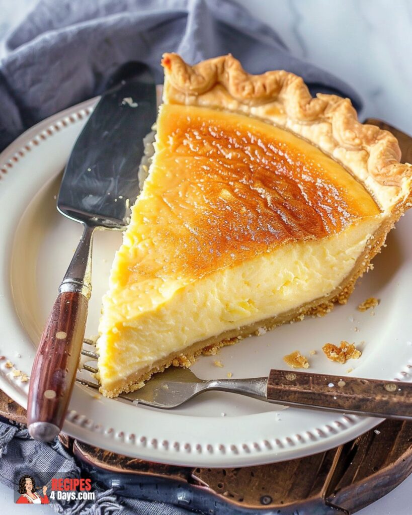 Making The Classic Egg Custard Pie