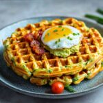 Zucchini Cheddar Waffles Recipe