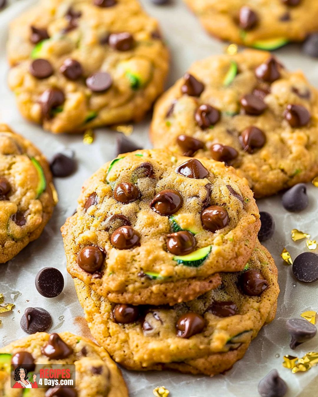 Making Zucchini Chocolate Chip Cookies