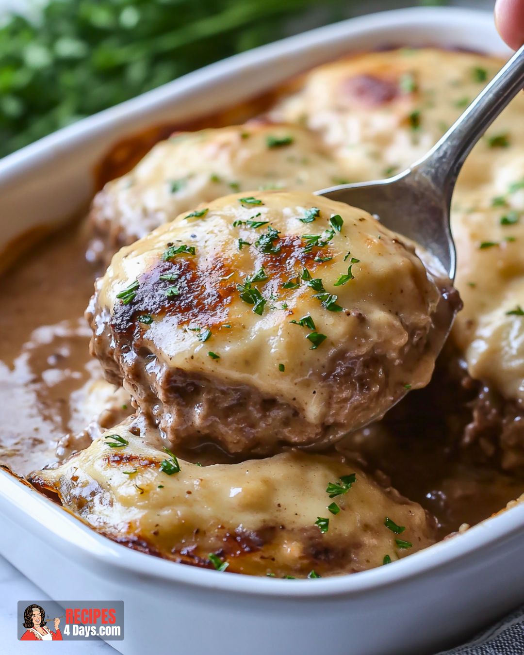 Amish Hamburger Steak Bake Recipe