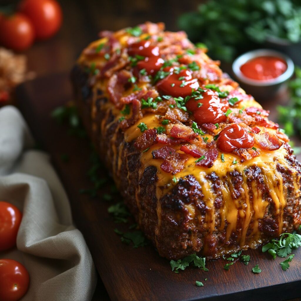 Making Bacon Cheeseburger Meatloaf 