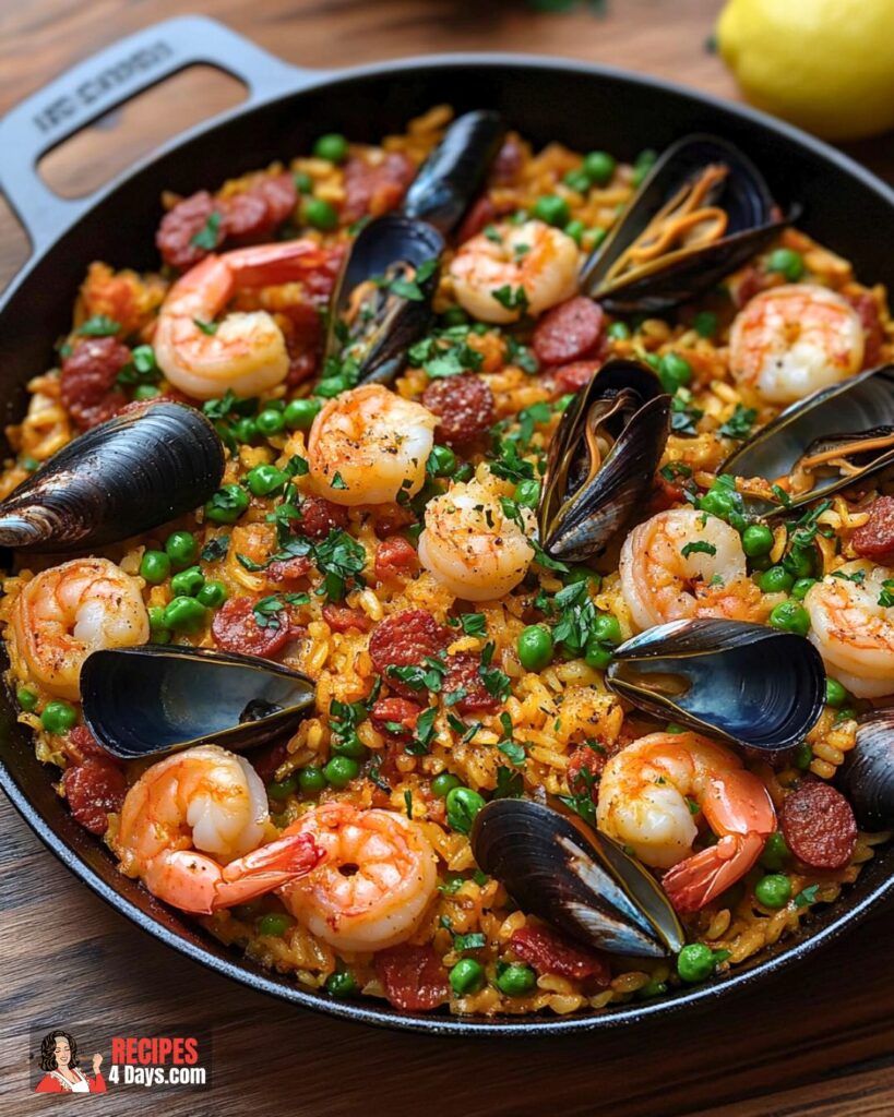 Serving Cast Iron Paella