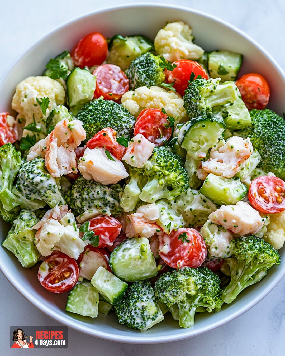 Creamy Broccoli Crab Salad Recipe