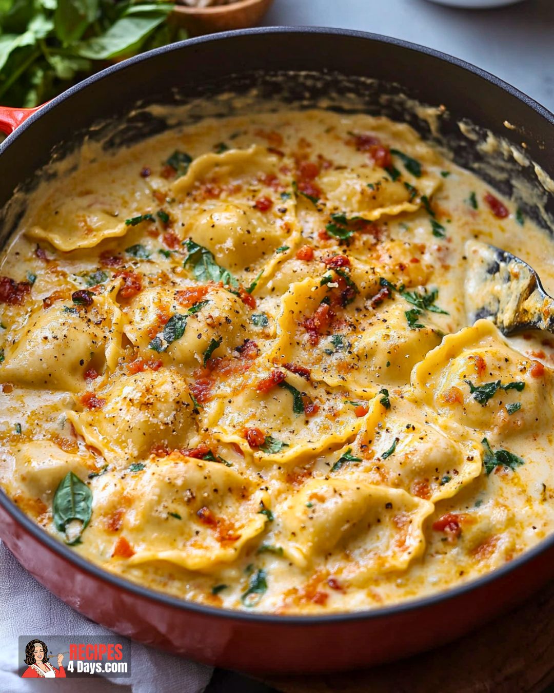 Creamy Italian Ravioli Recipe