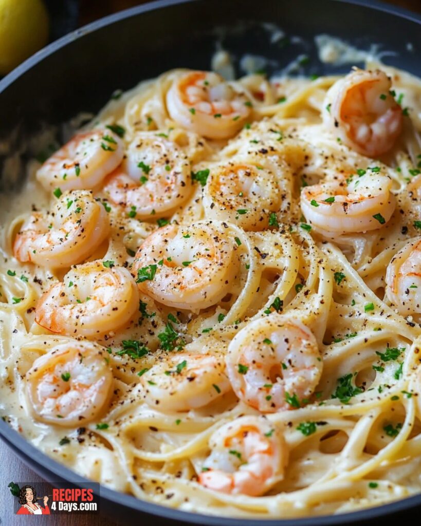 Creamy Shrimp Pasta With Alfredo Sauce Recipe