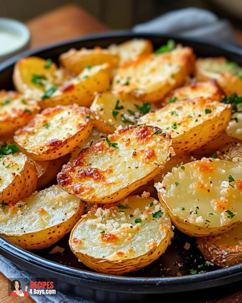 Making Crispy Parmesan Potatoes 